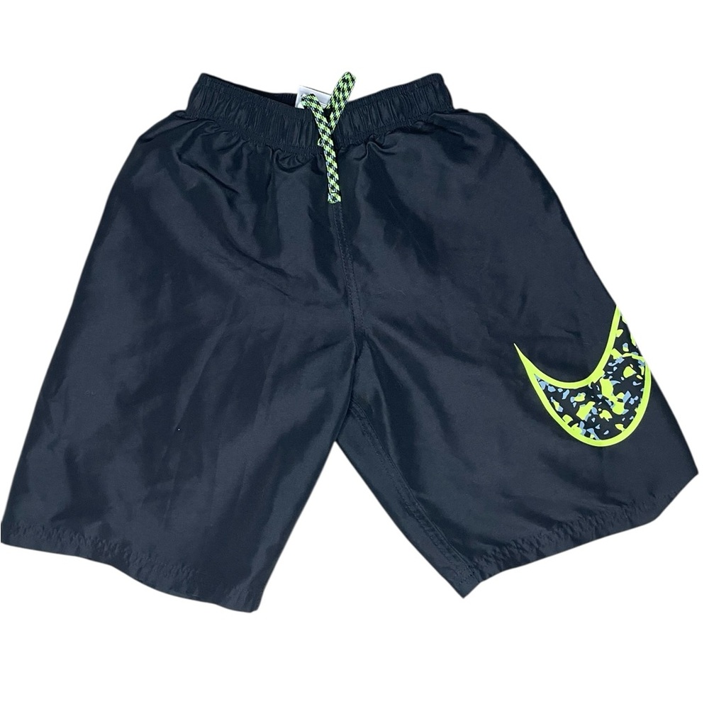 Nike Bathing Suit Black with Yellow Swoosh